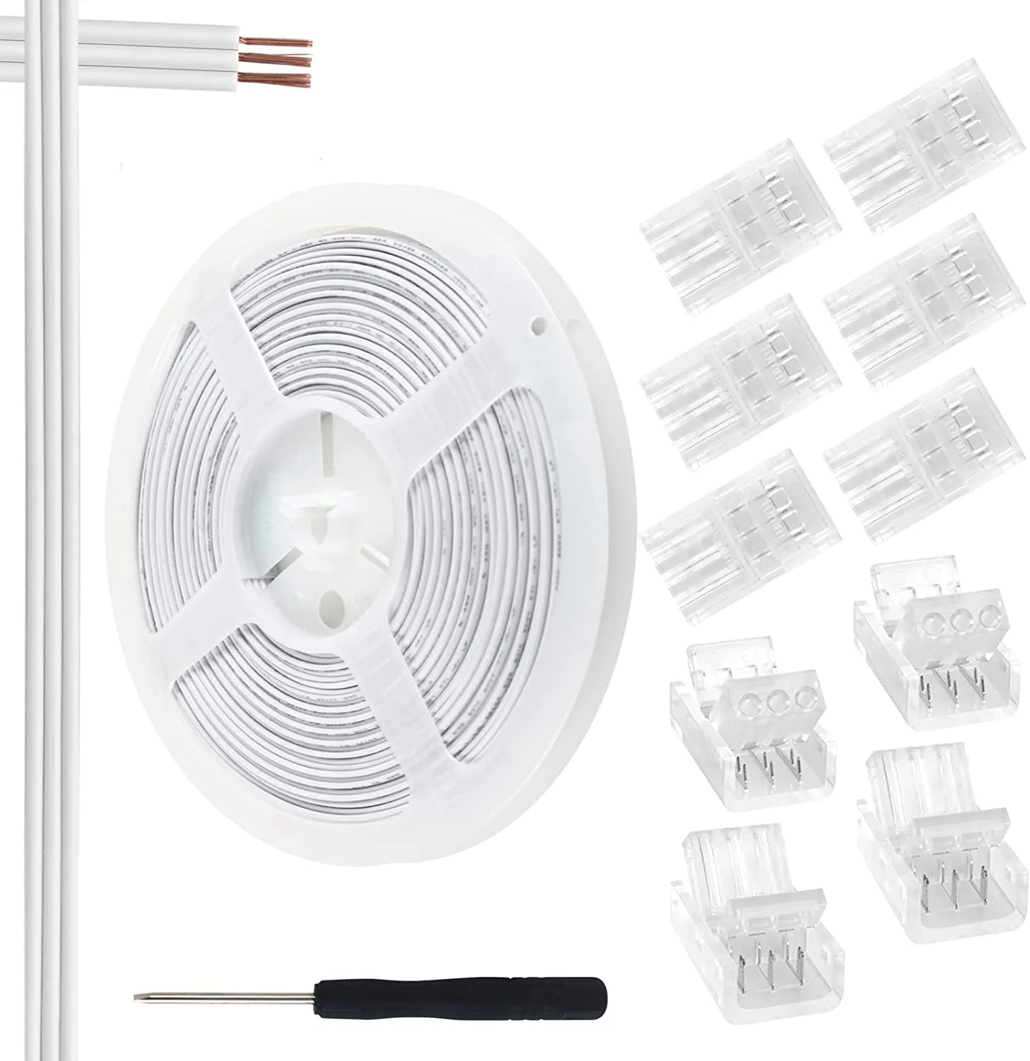 32.8ft RGBZONE RGB10 Piece 3-Pin LED Strip Extension Kit for LED RGB Strips