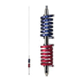 Browning BR-94 70.5-In. 15,000-Watt Dual-Flat-Coils CB Antenna with 6-In. Shaft, Anodized Red and Midnight Blue, BR-94-RM