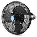 iLiving ILG8E18-15 18 Inch Wall Mounted Adjustable Outdoor Waterproof Fan, Black