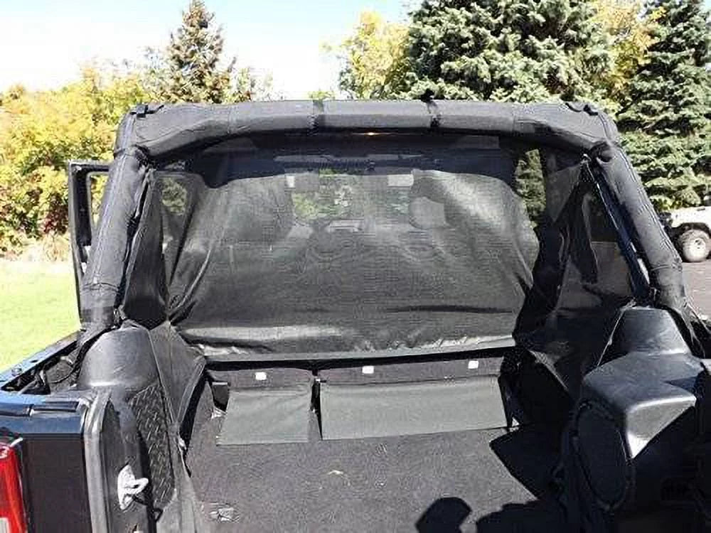 Dirtydog 2007-2018 Fits Jeep Wrangler JKU 4 Door Screen Pet Divider Behind Rear Seat J4PS07R2BK