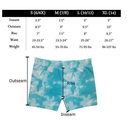 Girls Cotton Cartwheel Shorts - 4 Pack