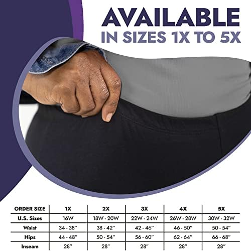 Cotton Blend Leggings - Plus Size