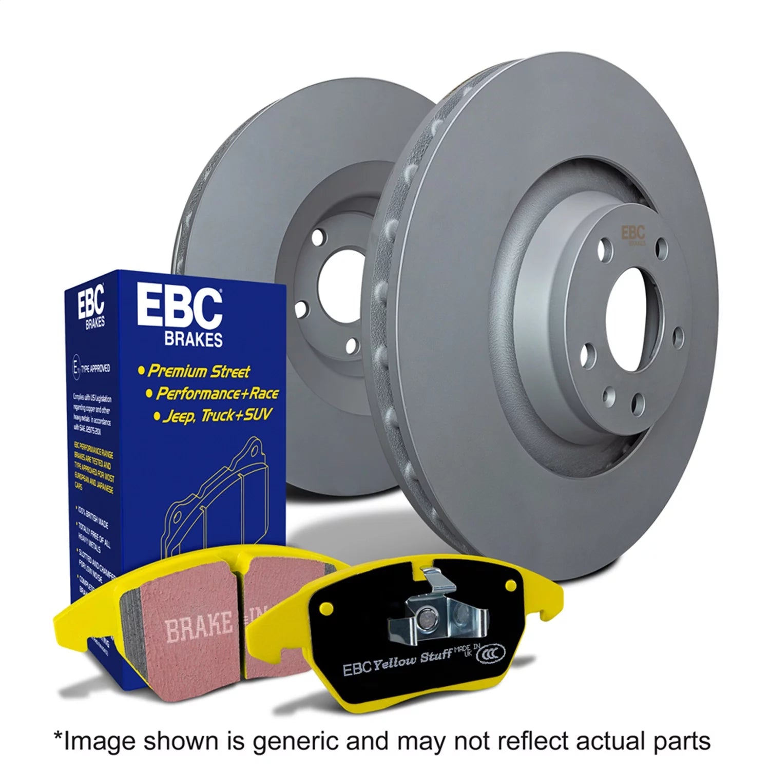 Ebc Brakes S13kf1293 S13 Kits Yellowstuff And Rk Rotors Fits 05 18 Fits/For Fits select: 2005-2015 TOYOTA TACOMA, 2017 TOYOTA TACOMA ACCESS CAB/SR5/TRD SPORT/TRD OFF ROAD