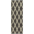 Mainstays Diamond Geometric High Low Pile Gray Indoor Runner Rug, 1'9x5'