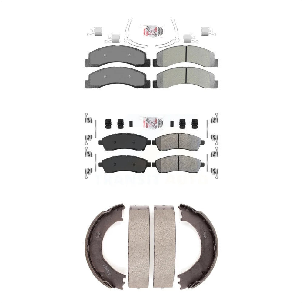 Transit Auto Front Semi-Metallic Disc Brake Pads Kit For Ford F-250 Super Duty F-350 Excursion KNN-100568