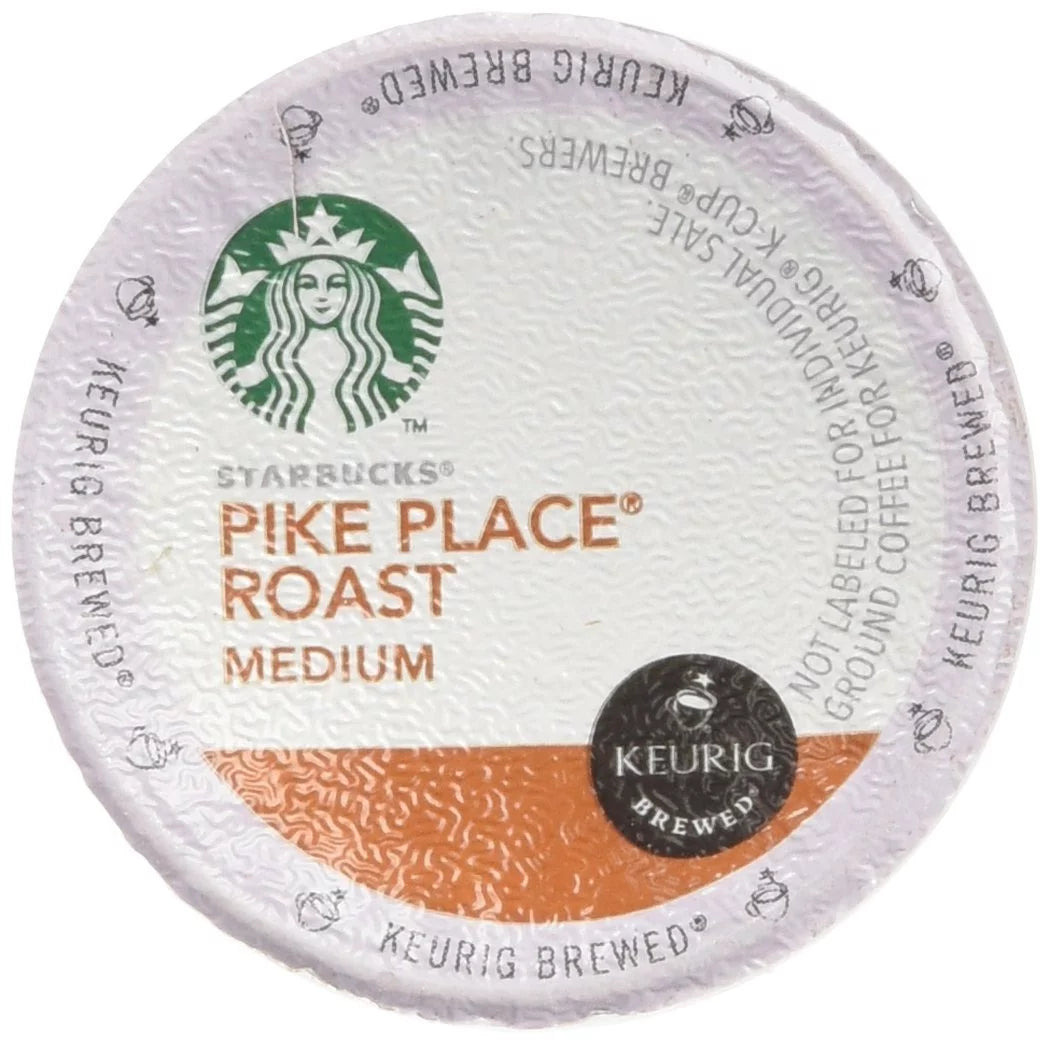 Starbucks Pike Place Torrefaction Roast, K-Cup For Keurig Brewers, 54 Count