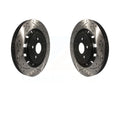 Front Coated Drilled Slotted Disc Brake Rotors Pair For Ford Explorer Taurus Flex Police Interceptor Utility Lincoln Sedan MKS MKT Special Service KD-100018