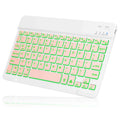 UX030 Lightweight Ergonomic Keyboard with Background RGB Light, Multi Device slim Rechargeable Keyboard Bluetooth 5.1 and 2.4GHz Stable Connection Keyboard for ?Sony ?XBR48A9S TV