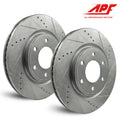 Front Zinc Drilled/Slot Brake Rotors for Toyota Tacoma 2005-2021