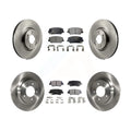 Transit Auto - Front Rear Disc Brake Rotors And Ceramic Pads Kit For 2013-2015 Kia Optima 2.0L With Electric Parking K8T-101536