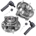Detroit Axle - 2WD Front Wheel Hub Bearing Outer Tie Rod for 2010 - 2016 Toyota 4Runner, 2005 - 2015 Toyota Tacoma PreRunner - 4pc Set