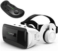 2023 VR Headset Compatible with iOS/Android 3D Virtual Reality Glasses with remote Controller Headphones Adjustable 3d Glasses