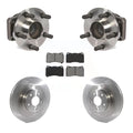 Transit Auto - Front Hub Bearing Assembly With Disc Brake Rotors And Semi-Metallic Pads Kit For 2019 Toyota 86 TRD Special Edition Without Brembo Brakes KBB-114843