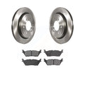 Transit Auto - Rear Disc Brake Rotors And Semi-Metallic Pads Kit For 2015-2017 Ford F-150 With Electric Parking K8S-102748