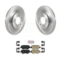 Transit Auto - Rear Disc Brake Rotors And Ceramic Pads Kit For 2017 Kia Cadenza Limited Technology With Electric Parking K8A-106150