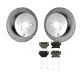 Transit Auto - Rear Disc Brake Rotors And Ceramic Pads Kit For Toyota Corolla Matrix Pontiac Vibe Celica K8C-101713
