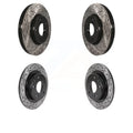 Front Rear Coated Drilled Slotted Disc Brake Rotors Kit For Chevrolet Equinox Malibu GMC Terrain Buick LaCrosse KD-100457