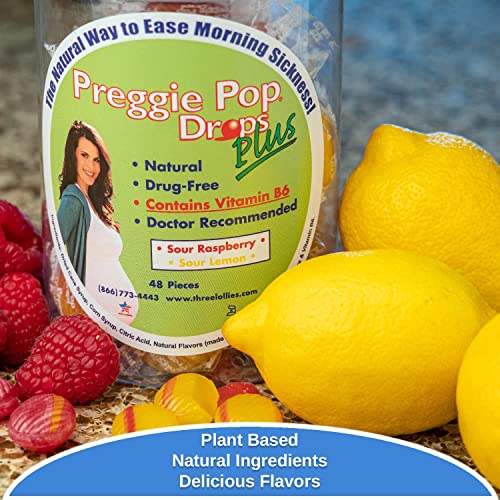 Preggie Pop Drops Plus Fortified with Vitamin B6 - 48 Count