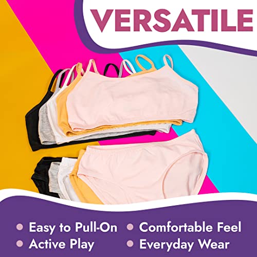 Matching Girls Bra and Underwear Set - 10 Pieces