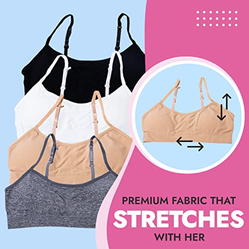 Girls Padded Training Bra - 4 Pack