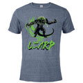 Marvel Spider-Man 2 PlayStation Game The Lizard Slash - Short Sleeve Blended T-Shirt for Adults - Customized-Denim Snow Heather