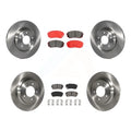 Transit Auto - Front Rear Disc Brake Rotors And Semi-Metallic Pads Kit For 2016 Kia Optima LX EX 1.6T With Electric Parking K8S-102947