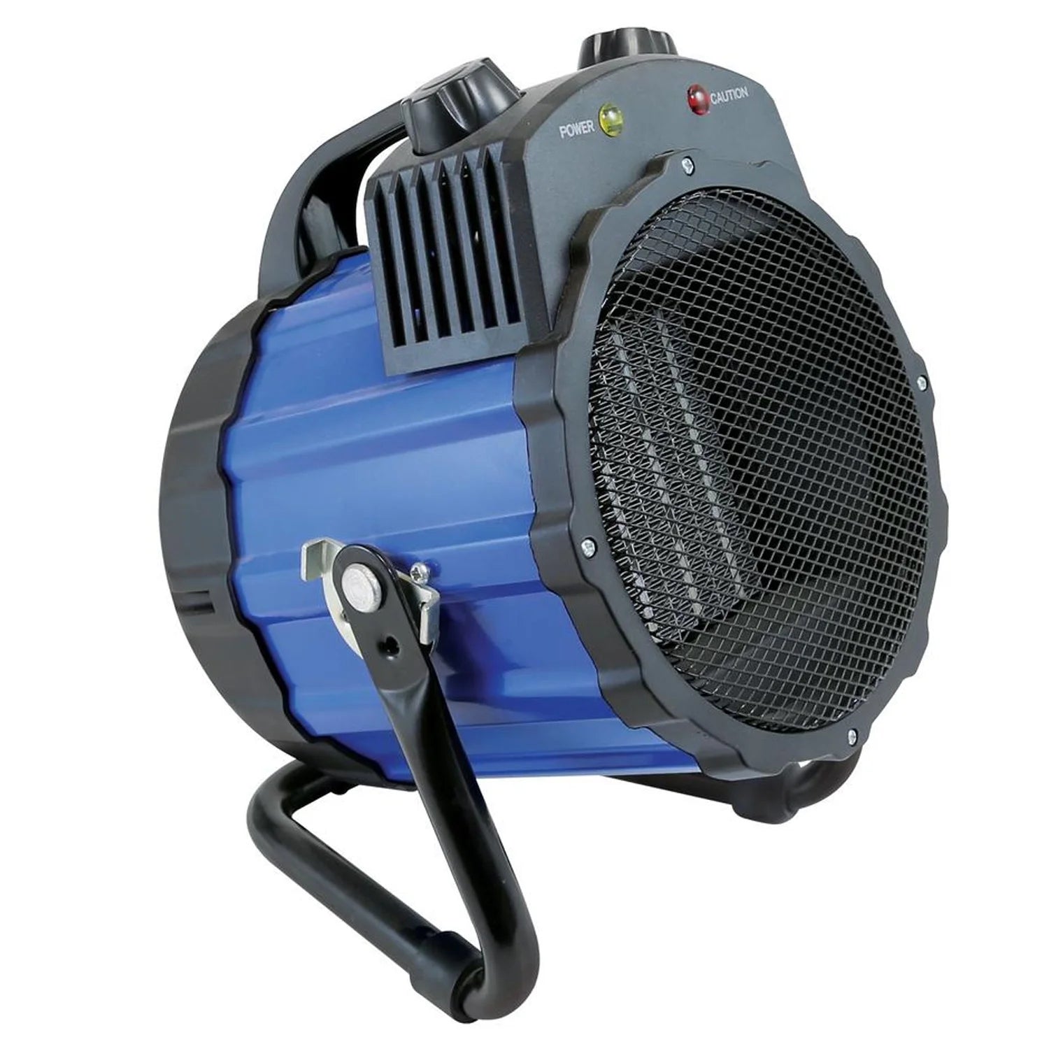 Comfort Zone PowerGear 1500-Watt Portable Ceramic Utility Heater with Pivoting Cradle Base, Blue