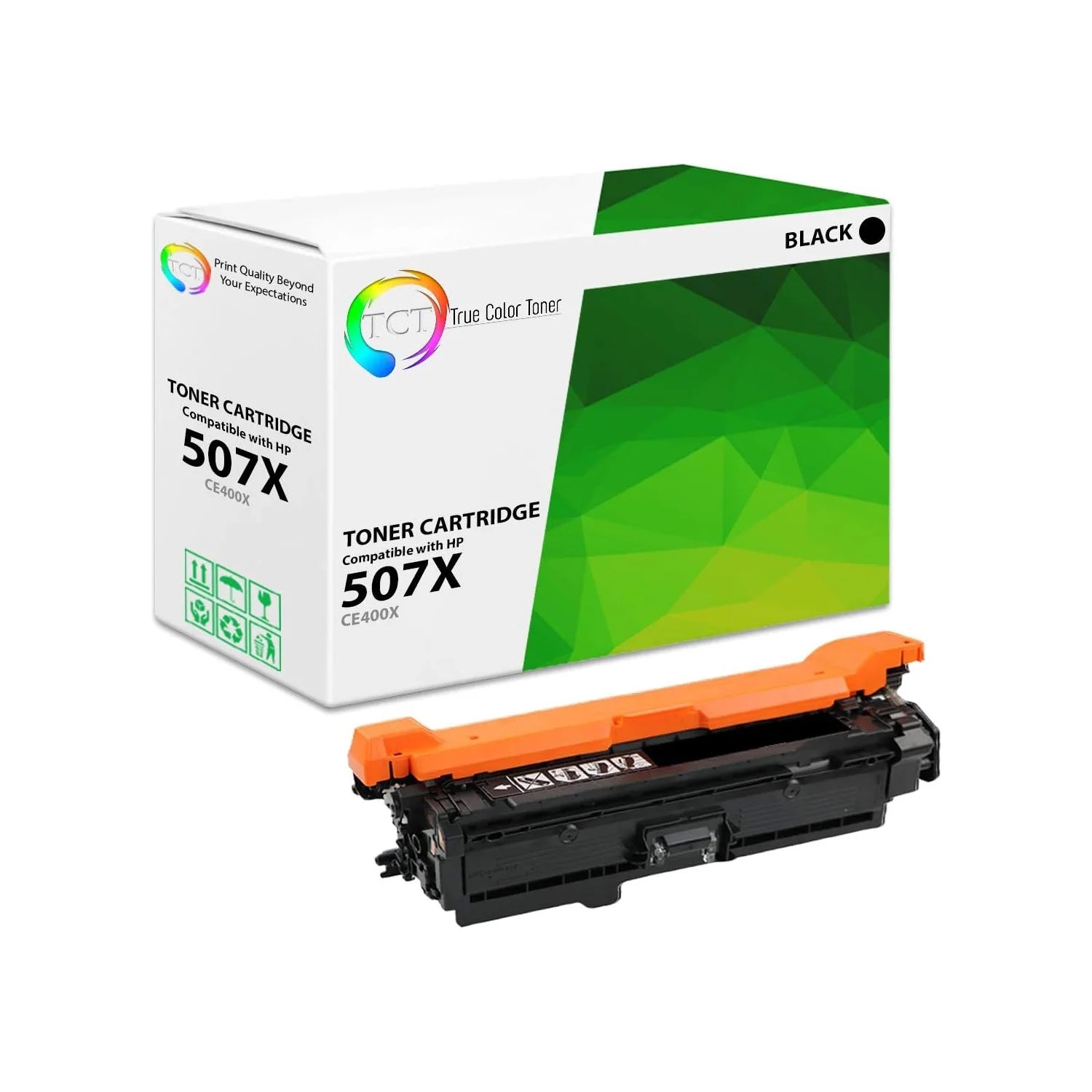 TCT Compatible Toner High Yield Cartridge Replacement for the HP 507X Series - 1 Pack Black