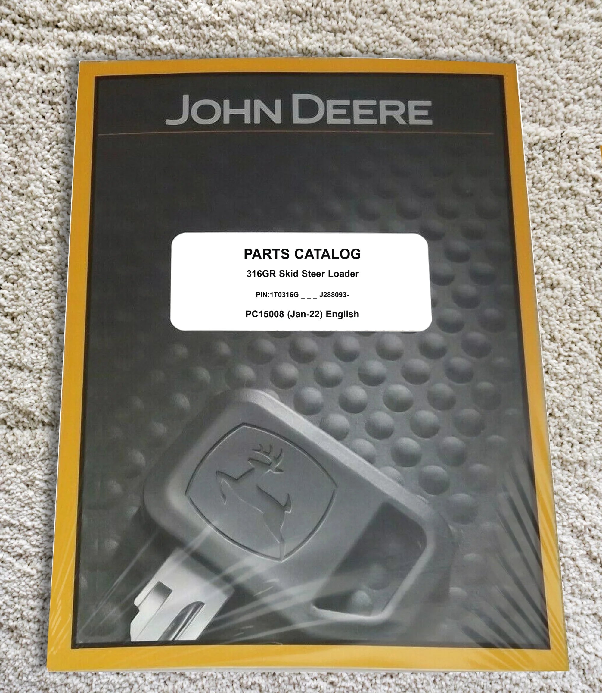 John Deere 316GR Skid Steer   Parts Catalog - Part Number # PC15008