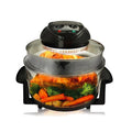 Multipurpose Countertop Halogen Oven Air Fryer & Rotisserie & Roaster, Black