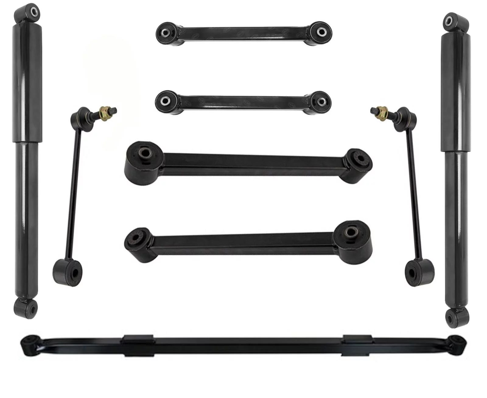 Rear Control Arms with Bushings Sway Links Rear Shocks For Jeep Commander 06-10