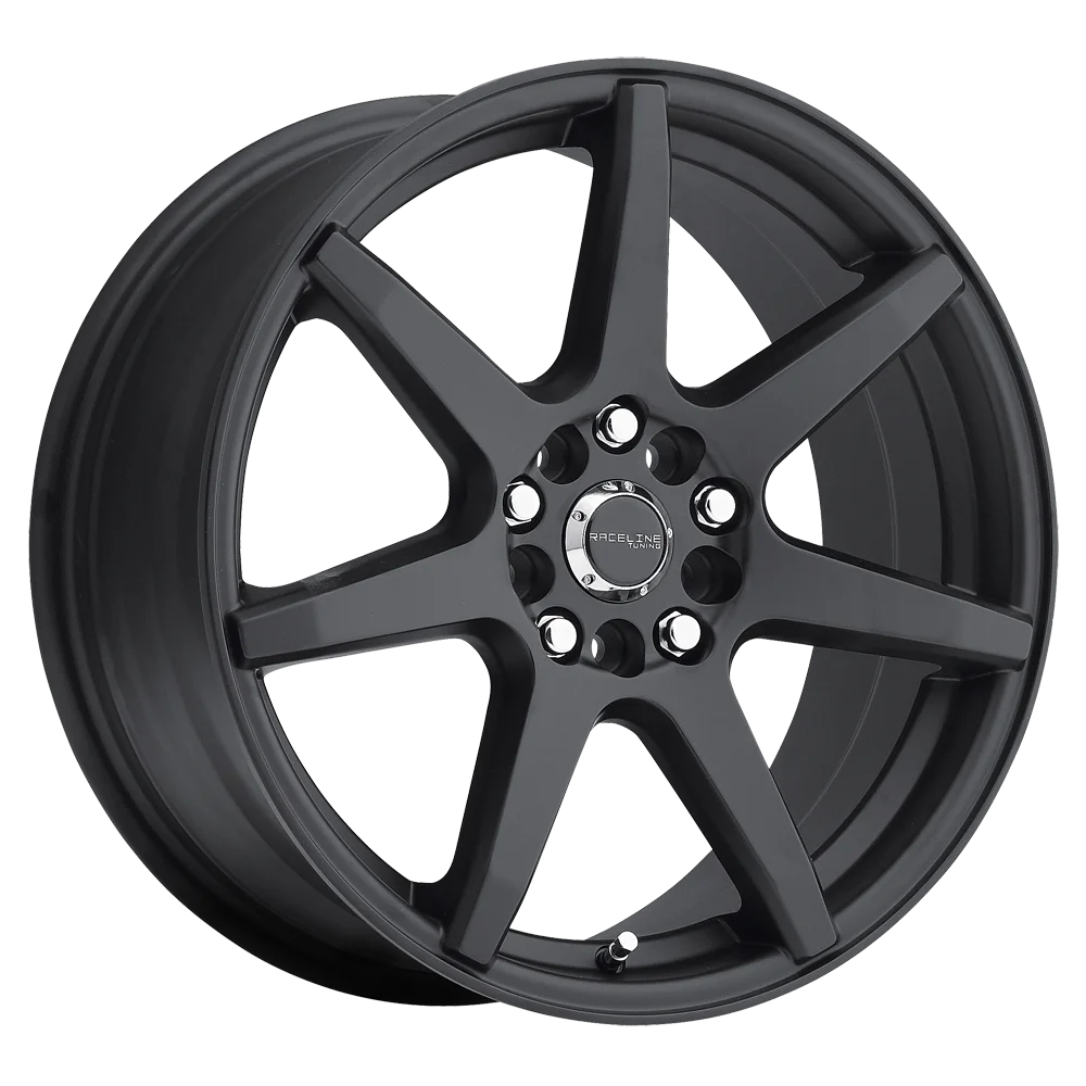 Raceline 131B-EVO 18 Cast Aluminum Wheel, EVO BLACK 18X7.5 5X110/5X114.3 +42mm