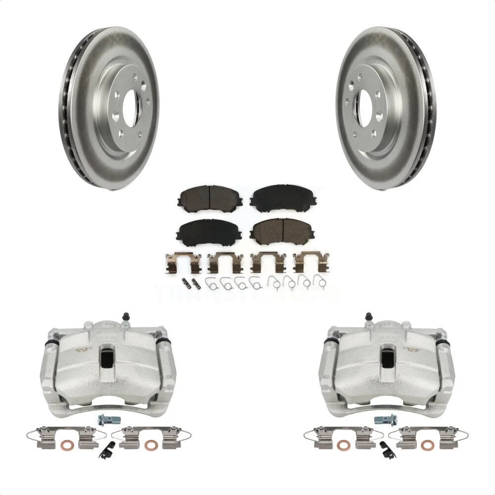 Transit Auto Front Disc Brake Caliper Coated Rotors And Ceramic Pads Kit For Nissan Rogue Sport KCG-100732T