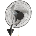 SKYSHALO 17.5'' 3 Speed VentilationIndustrial Wall Mount Fan Oscillating Metal Fan