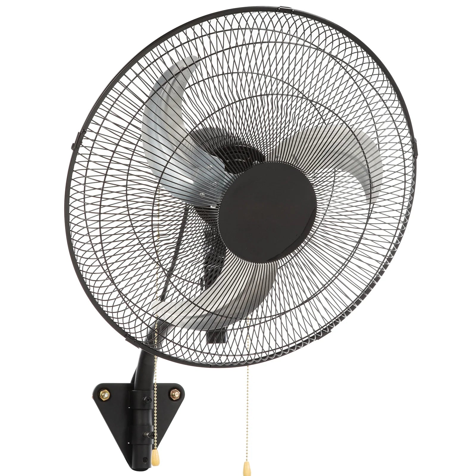 SKYSHALO 17.5'' 3 Speed VentilationIndustrial Wall Mount Fan Oscillating Metal Fan