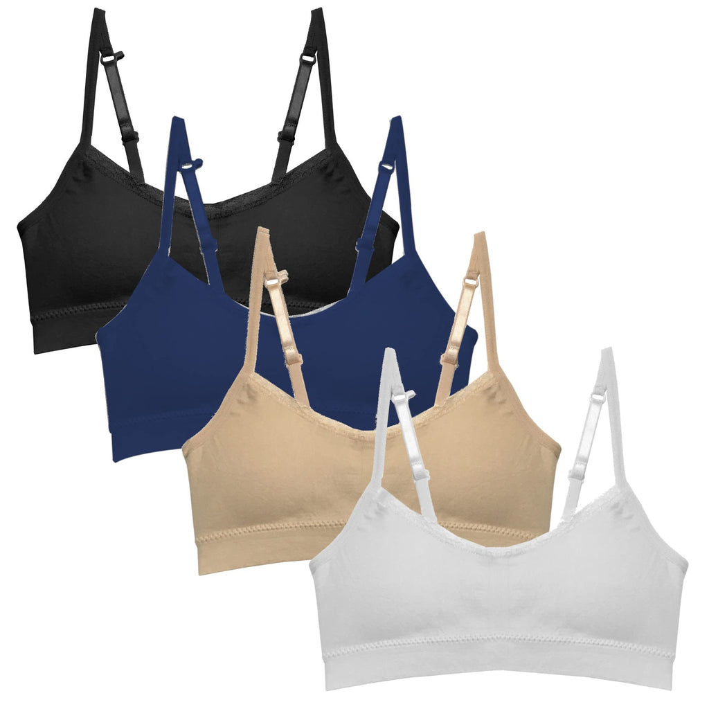 Girls Padded Training Bra - 4 Pack