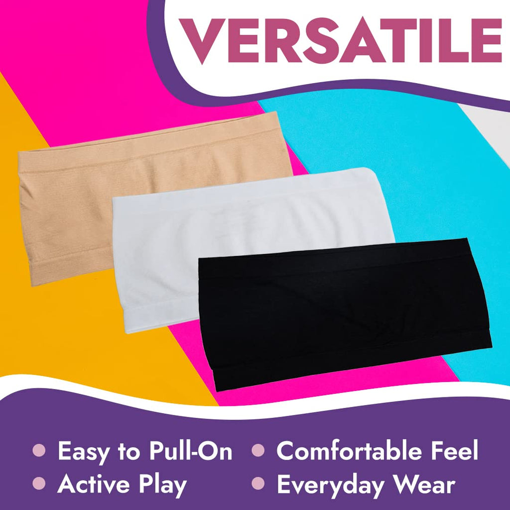 Bandeau Bra - 3 Pack