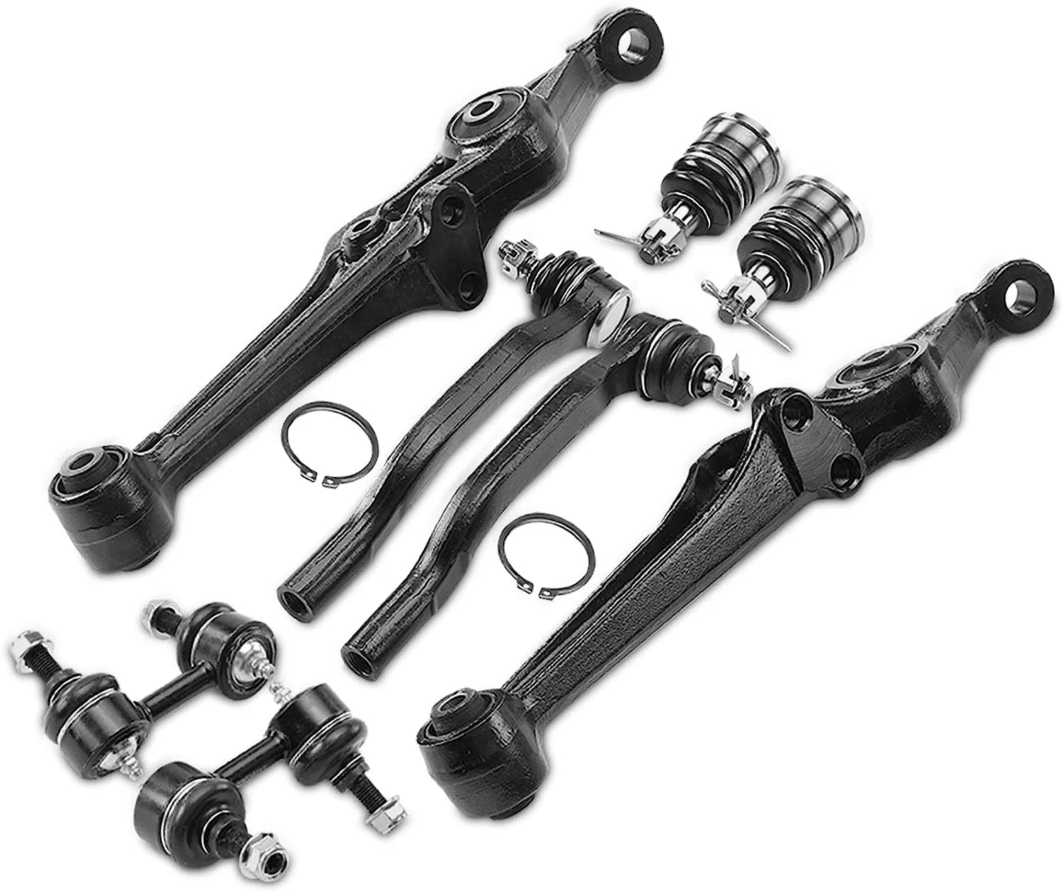 A-Premium Front Suspension Kit Control Arm Ball Joint Tie Rod End Sway Bar Link Compatible with Honda Accord 1998-2002 & Acura CL 2001-2003, TL 1999-2003 8-PC Set