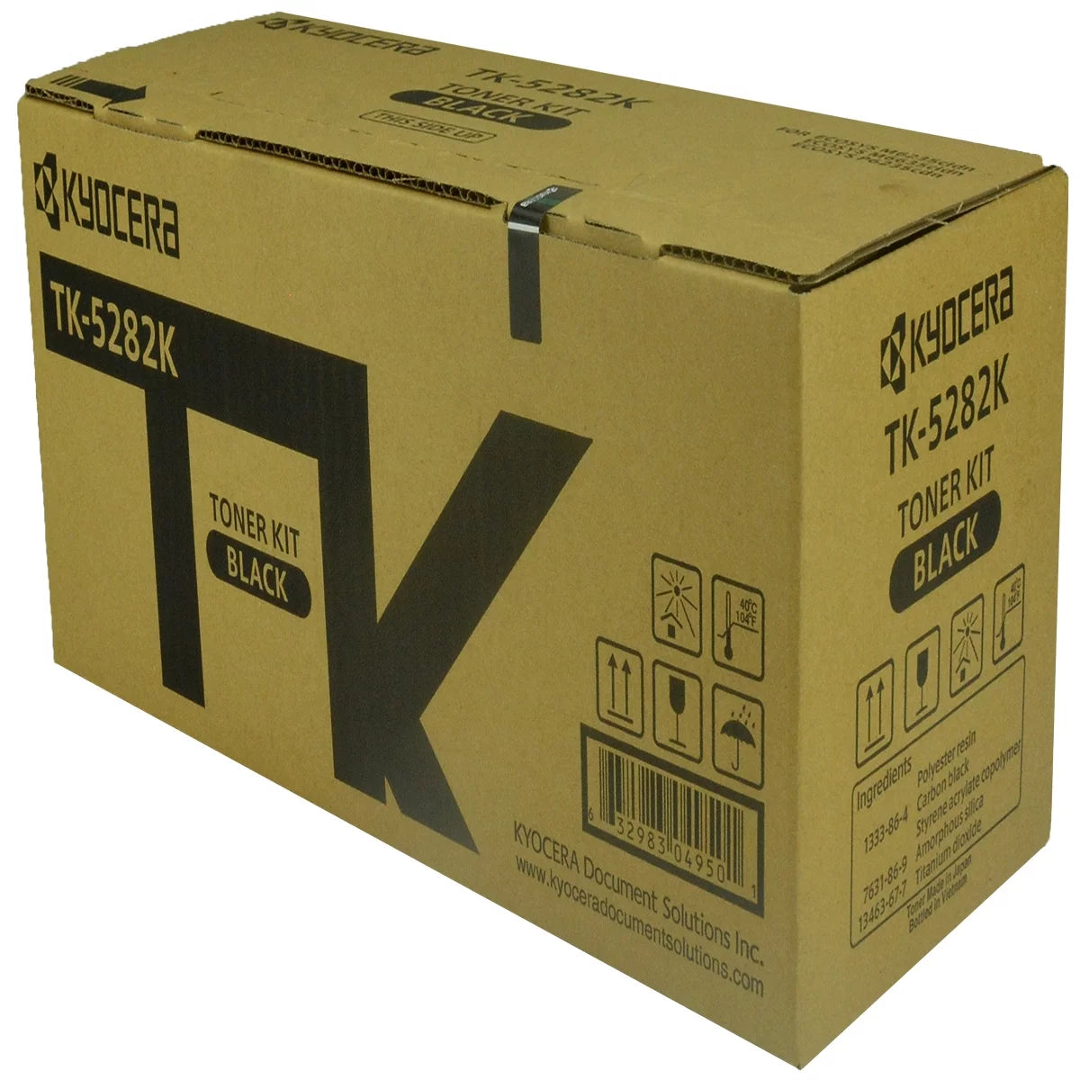 OEM Kyocera Mita TK-5282K (1T02TW0US0) Toner Cartridge, BLACK, 13K YIELD - for use in Kyocera Mita M6235CIDN printer, M6635CIDN printer, P6235CDN