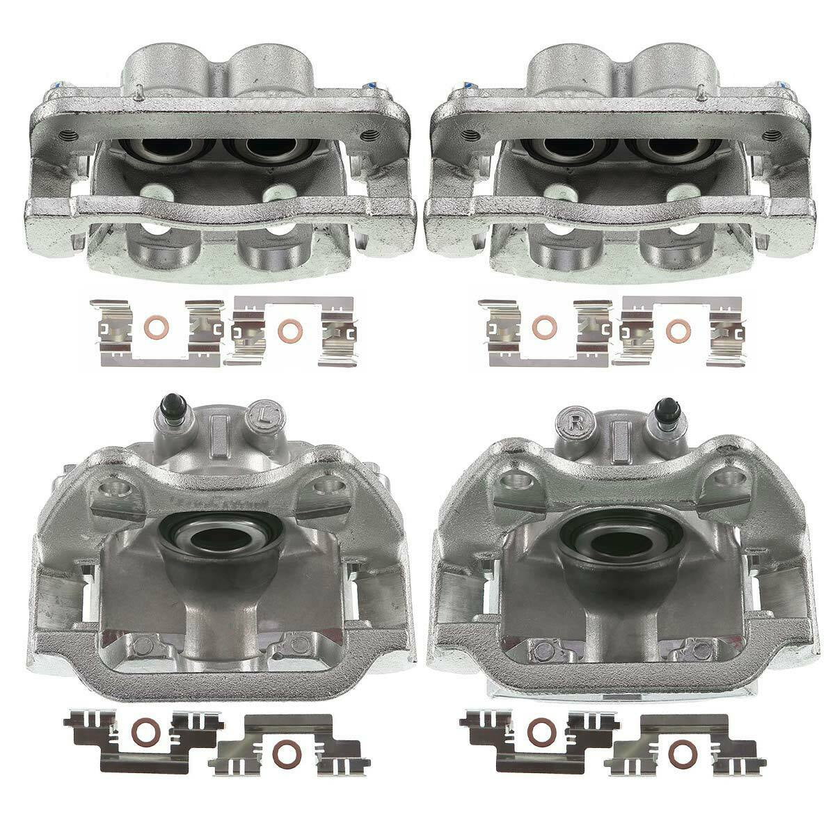 4Pcs Brake Caliper Front & Rear For Cadillac Chevrolet GMC
