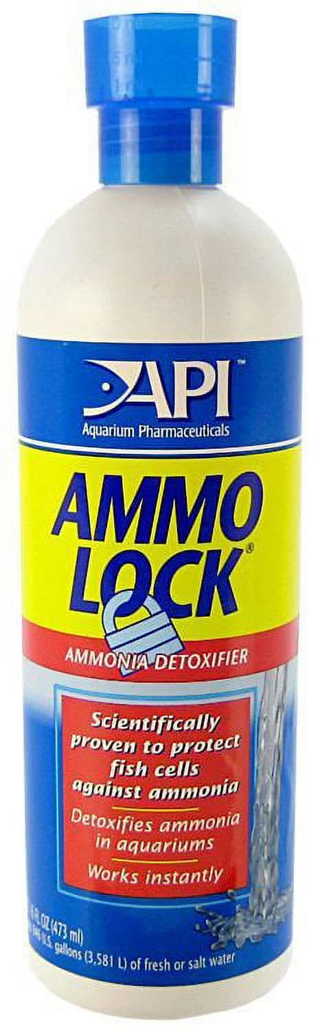 API Ammo Lock Ammonia Detoxifier for Aquariums 16 oz (Treats 946 Gallons) (2 Pack)