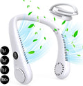 Portable Neck Fan, Hands Free Bladeless Fan,4000 mAh Battery 3 Speeds USB Powered Desk Fan Rechargeable Headphone Design  Wearable Personal Fan