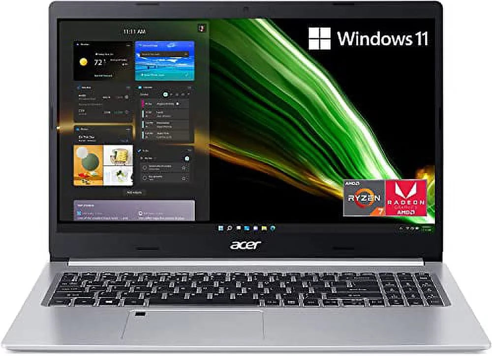 Acer Aspire 5 A515 Laptop, AMD 4-Core Ryzen 7 3700U, 15.6 FHD IPS Display, AMD Radeon Graphics, 16GB DDR4 1TB SSD, Backlit Keyboard, Fingerprint, Wi-Fi 6, Type-C, HDMI 2.0, Win11 Home