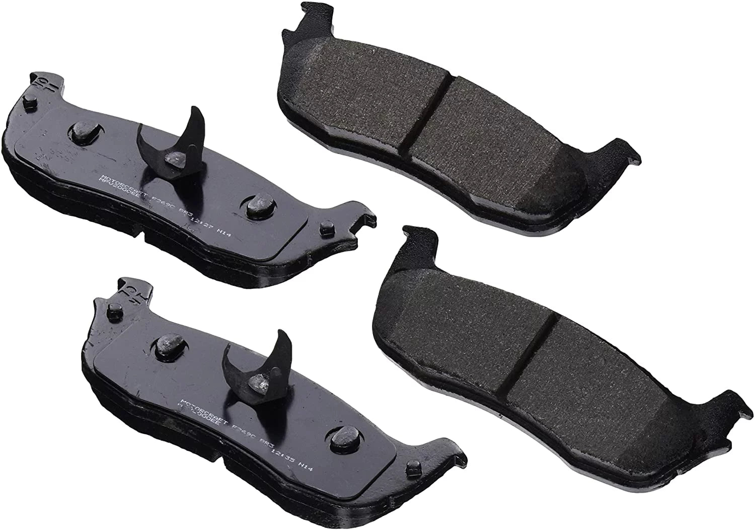 Motorcraft Standard Premium Brake Pad Set, Organic w/ Shims Fits select: 1997-2003 FORD F150, 1997-2001 FORD F250