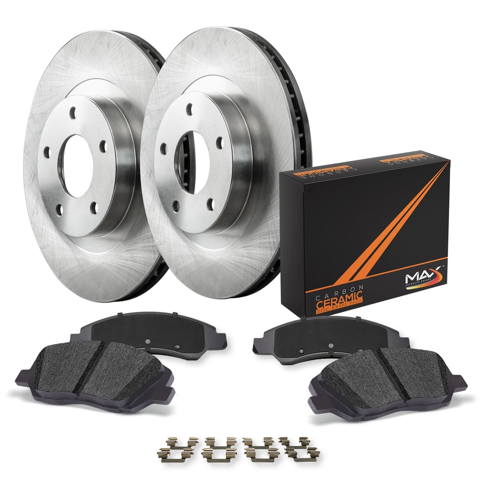 Max Advanced Brakes - Brake Kit for 2008 2009 2010 2011 Ford Focus Front Replacement Disc Brake Rotors and Ceramic Brake Pads