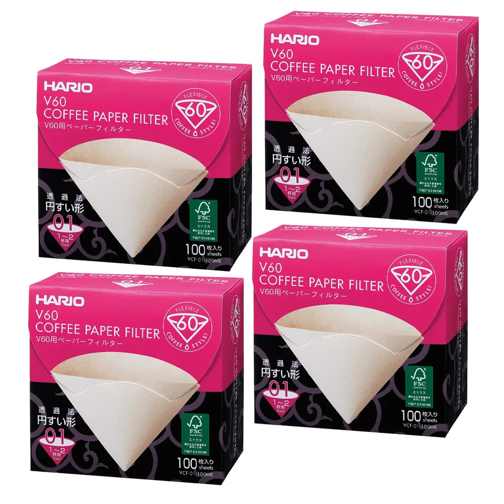 Hario V60 Paper Filter Natural 01, 100ct box (4)