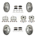 Transit Auto Front Rear Disc Brake Caliper Coated Rotors And Ceramic Pads Kit (10Pc) For 2015 Nissan LEAF Vehicles Manufactured In Japan KCG-100952C