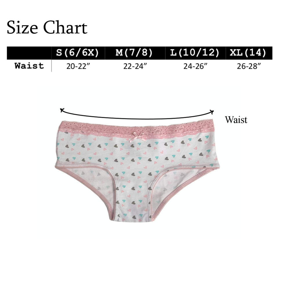 Girls Hipster Panty - 6 Pack