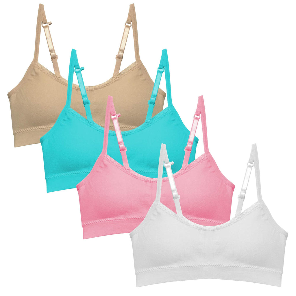 Girls Padded Training Bra - 4 Pack