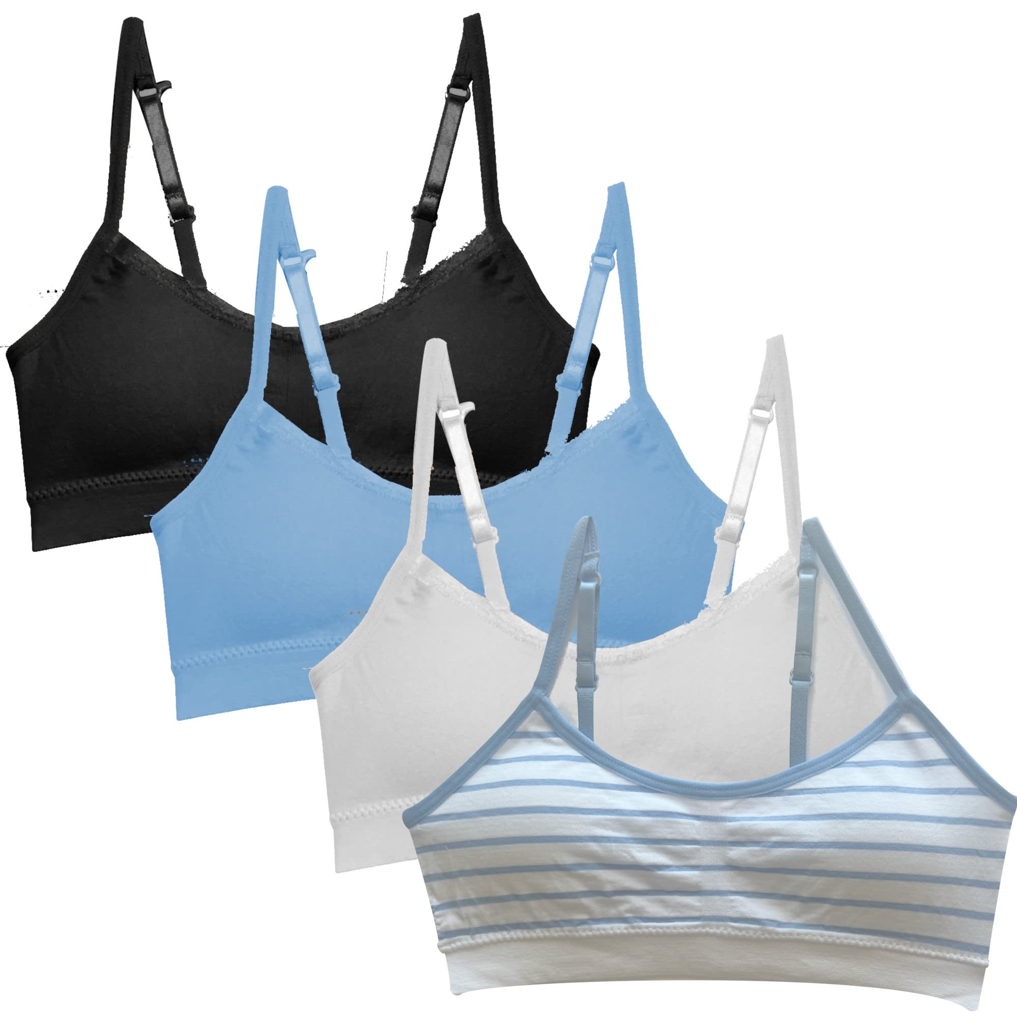 Girls Padded Training Bra - 4 Pack